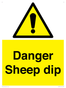 Danger Sheep dip